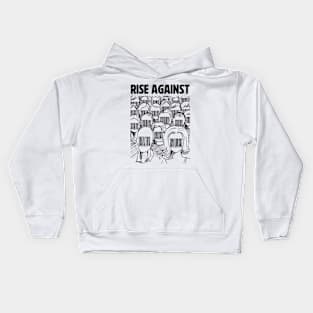 Barcode face Rise Againts Kids Hoodie